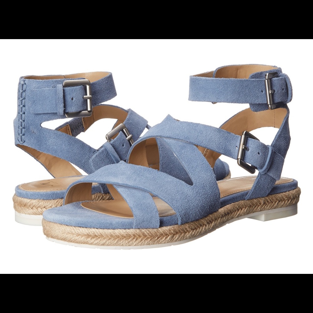 Marc Fisher LTD Blue Suede Sandals
